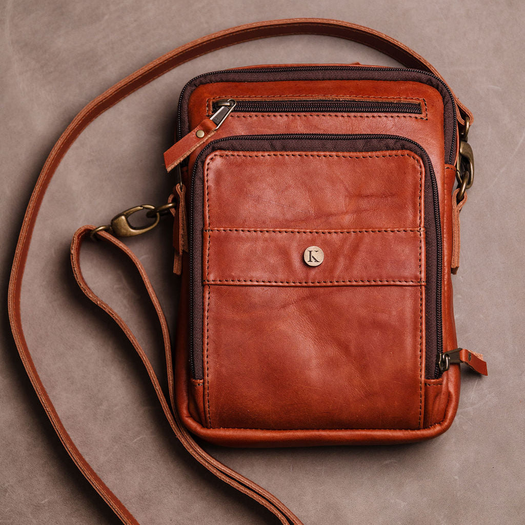 Richie Leather Man Bag