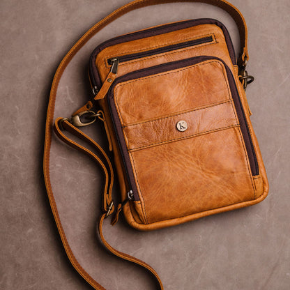 Richie Leather Man Bag
