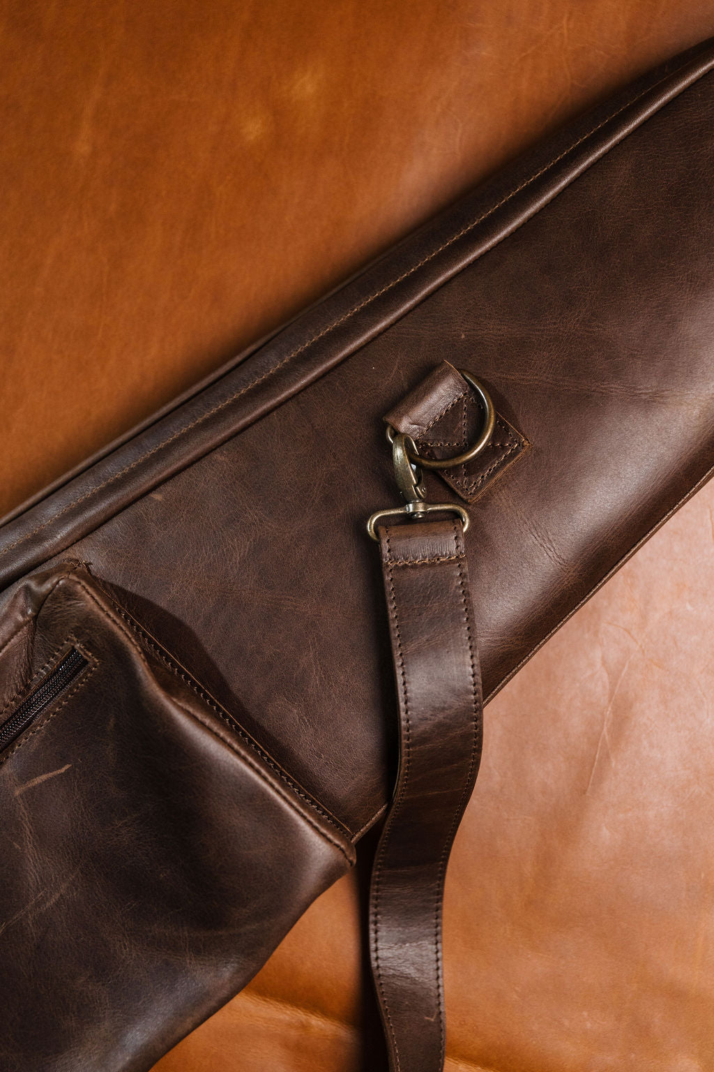 Leather Hunting Rifle Bag