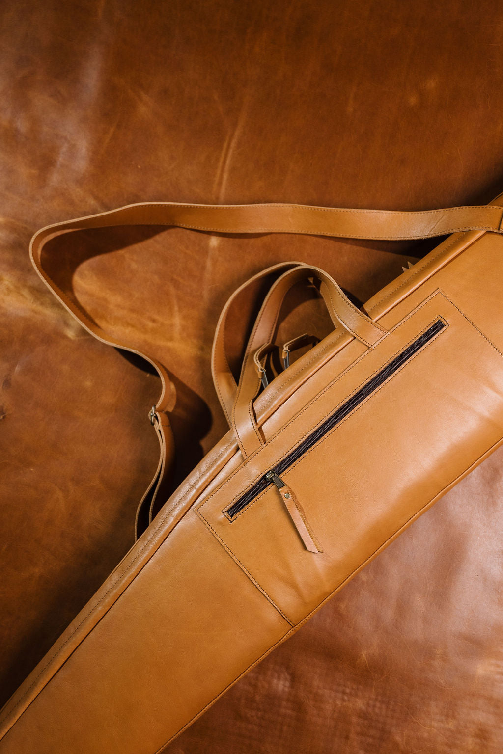 Leather Hunting Rifle Bag