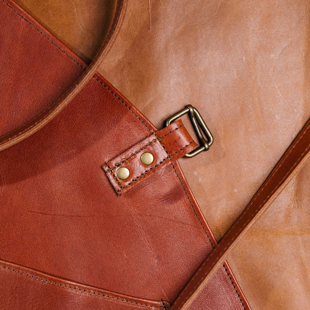 Leather Apron – Custom Braai, Kitchen & Workshop Apron | Knap Sak