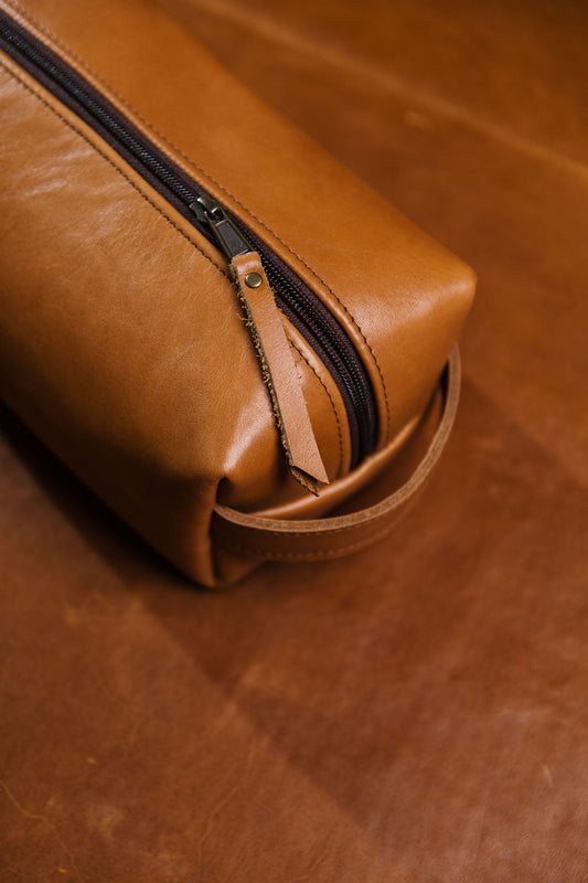 Leather Toiletry Bag