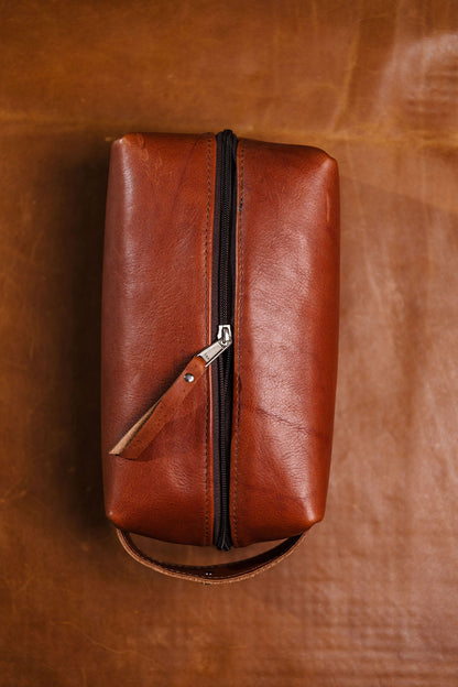 Leather Toiletry Bag