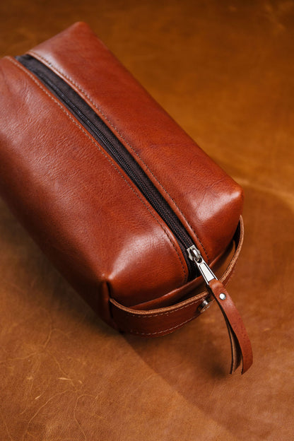 Leather Toiletry Bag