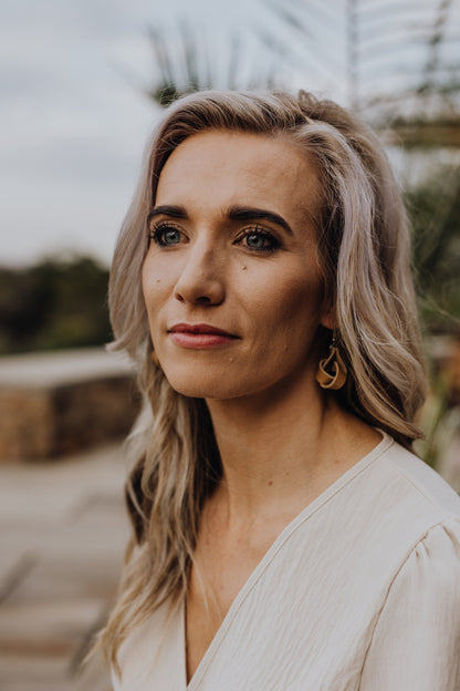 Leather Knot earring