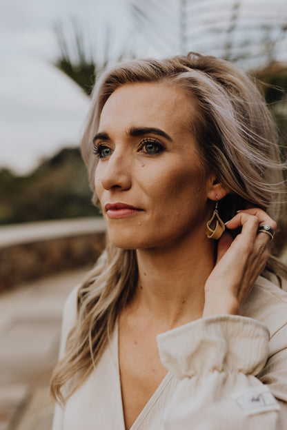 Leather Knot earring