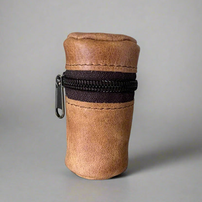 6 Shot glasses with leather holder