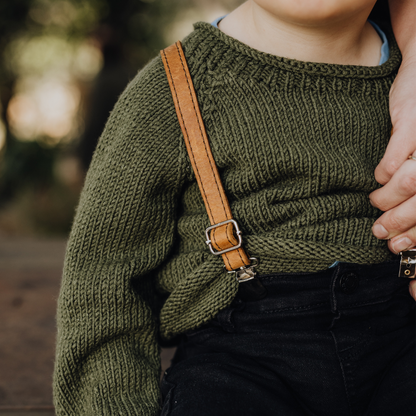 Leather Suspenders Baby