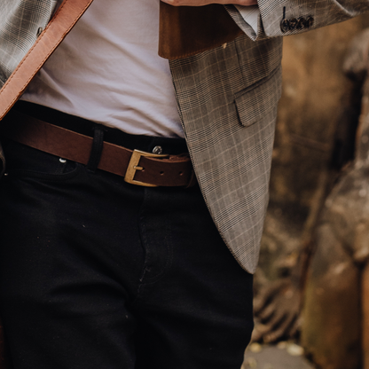 Leather Belt Men 35mm