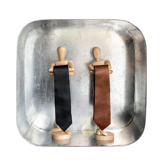 Leather tie Men