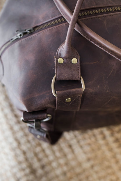 The Leather Weekender Duffel