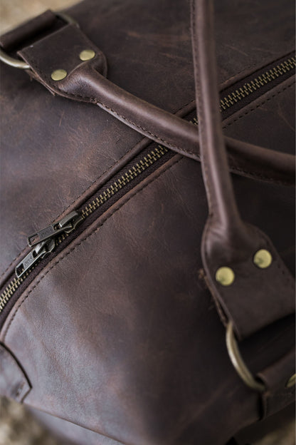 The Leather Weekender Duffel