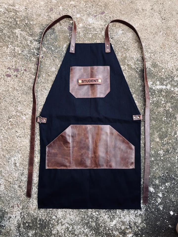 Leather and Canvas Apron