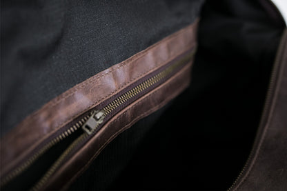 The Leather Weekender Duffel