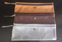 Load image into Gallery viewer, Large LEATHER Pencil bag