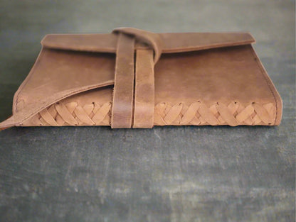 A5 Braided Journal with Leather Cover