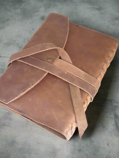 A5 Braided Journal with Leather Cover