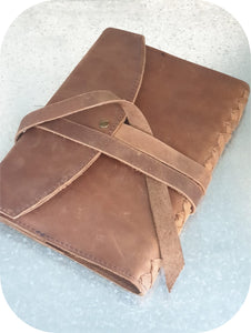 A5 Braided Journal with Leather Cover