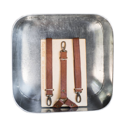 Leather Suspenders Men