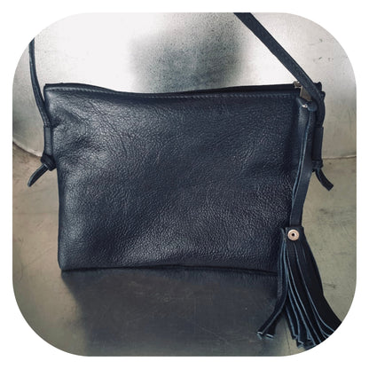 Leather Sling bag Tussel